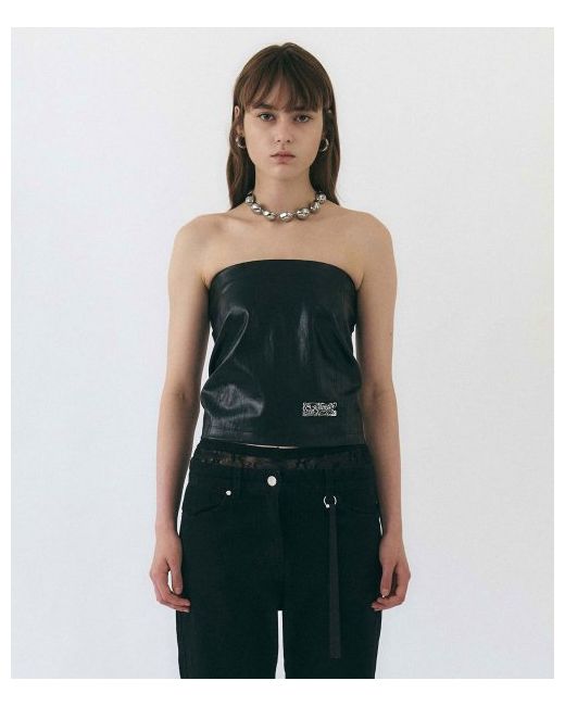 Yunse Eco Leather Tube Top
