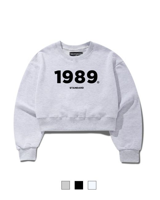 1989standard NUMBER1989 Short Crop Sweatshirt SCMSTD-0005