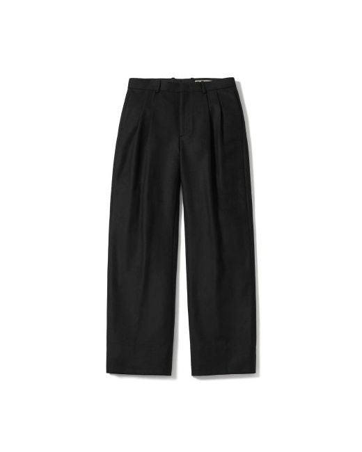 Pottery Flannel Two Pleated Wide Pants