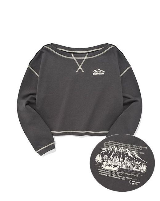 kirsh Nomad graphic sweatshirt Charcoal