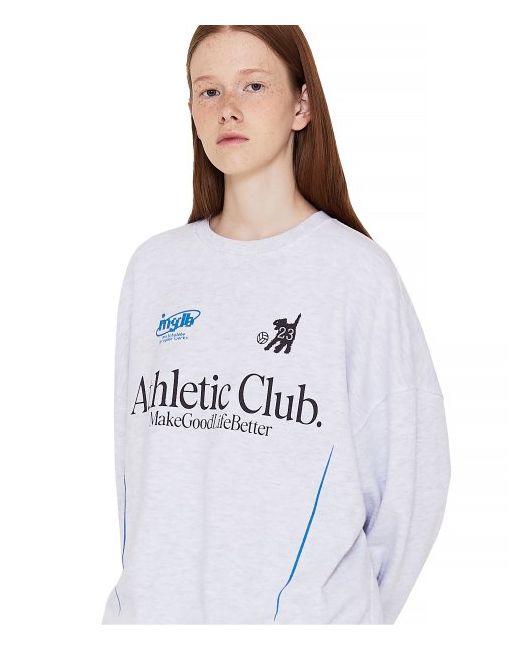 matchglobe Athletic block core sweatshirt light melange