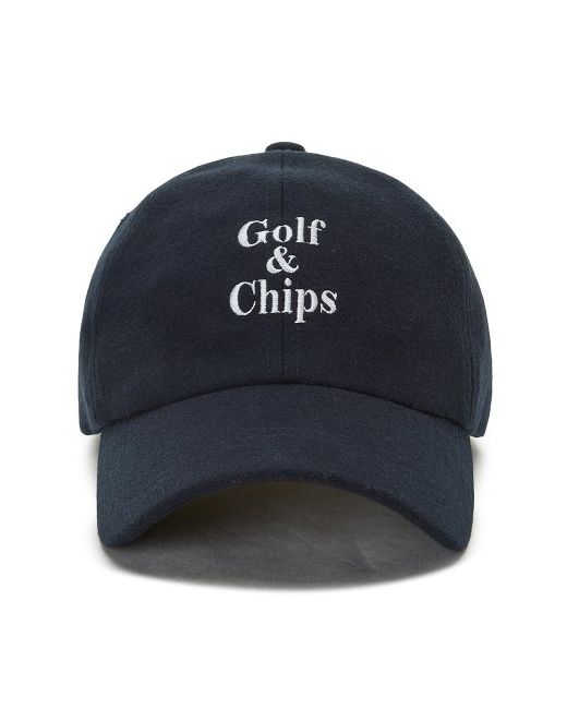 antomars Golf Chips Wool Texture Ball Cap Navy