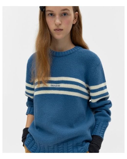 depound Cable rib pullover knit