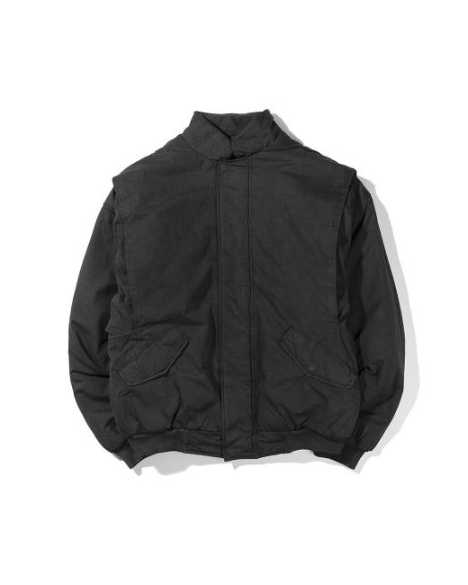 extraordinary Bomber Pigment Padded Jacket Charcoal