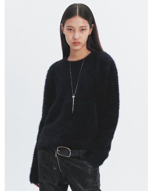 haveless Fluffy Pull Over Round Knit