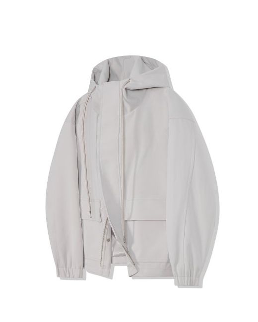 vivabrown 85-VIVA016 Neutral Hooded string jacket light