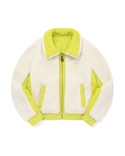 kirsh Cherry reversible outdoor jacket Lime