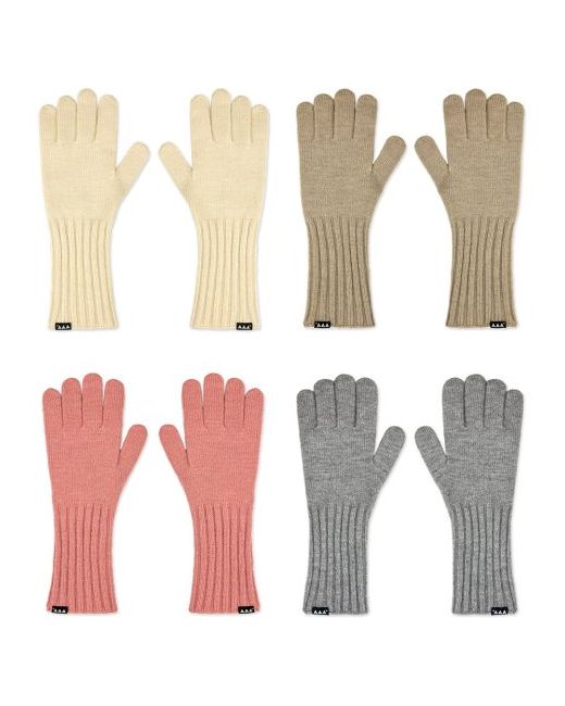 vvv Finger hole touch long gloves 4 colors
