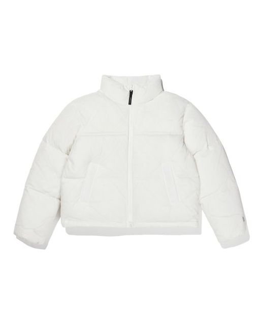 brownbreath Tag Cropped Puffer