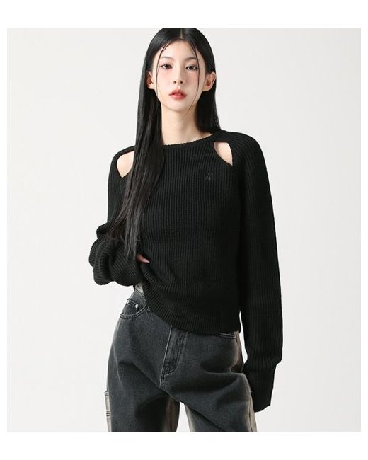 avan Ribbed Cut-out Knit