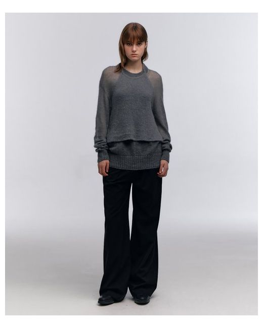 Carriere Wool Blend Straight Banding Trousers