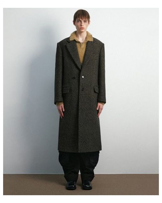 moonsun Mitte Oversized Long Coat Tweed
