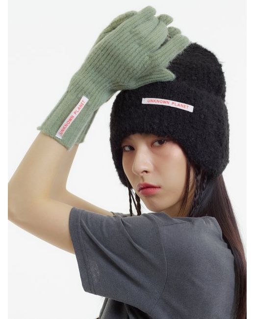 unknownplanet Finger hole knit gloves