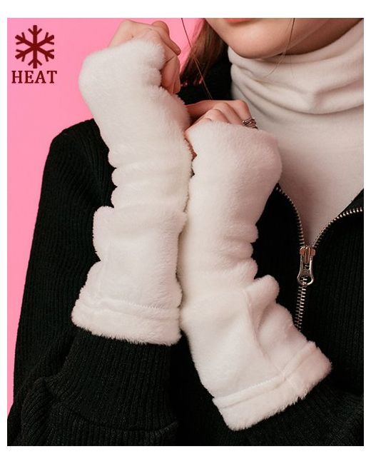 koleat Fur ver. Fleece knit hand warmer Fall/winter gloves