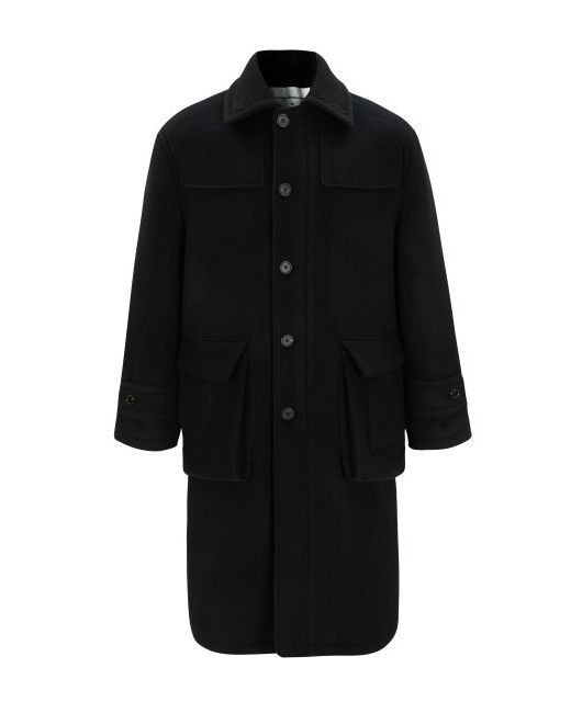 ungimmick Wool Patch Single Breasted Coat