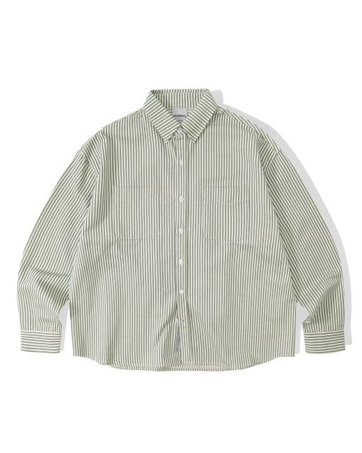 filluminate Overfit Two Pocket Striped Shirt