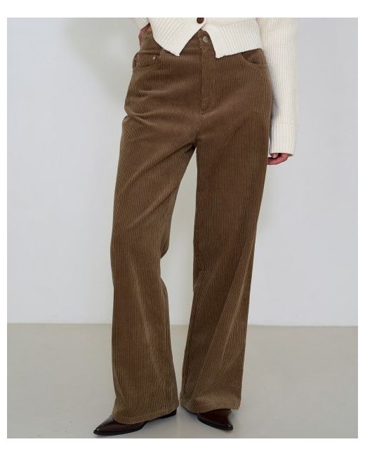 fromwhere Corduroy Straight-Fit Pants