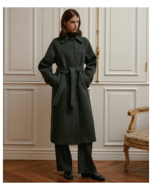 lookast Karen Wool Single Coat Charcoal