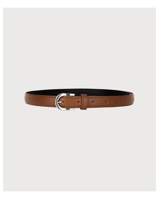 fromwhere Classic Leather Belt Camel