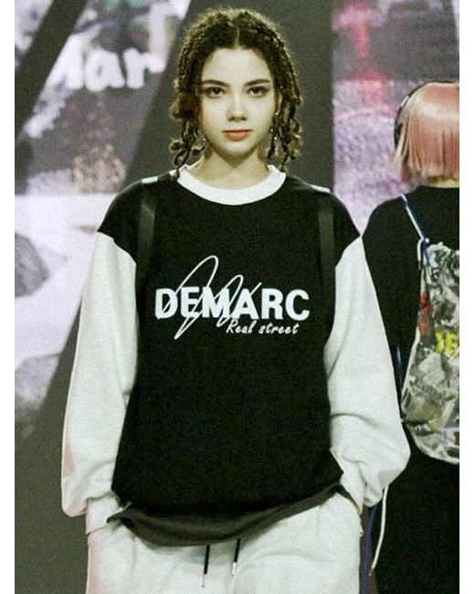 demarc Logo Graphic Mix Sweatshirt
