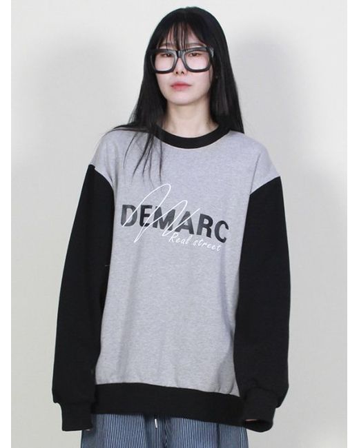 demarc Logo graphic mix sweatshirt