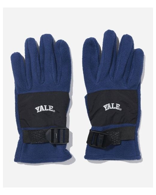 Yale Onemile Wear Nylon Fleece Strap Gloves Navy