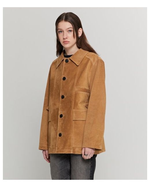 andros Single Suede French Coat Camel