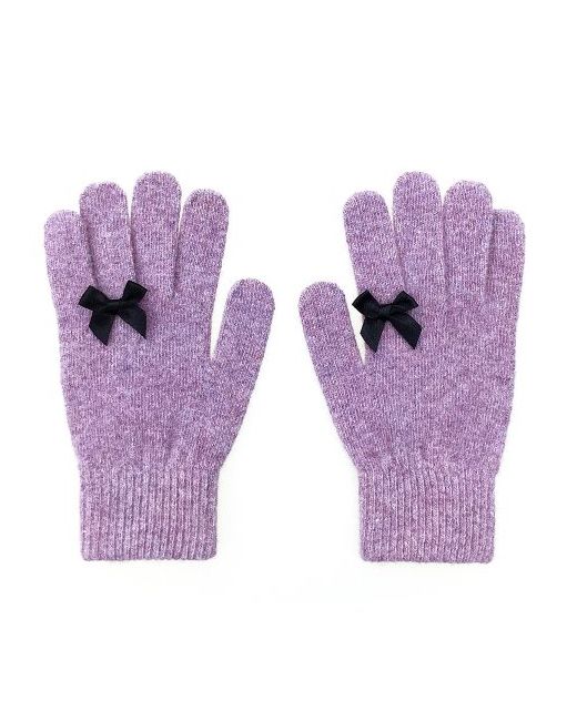 otherworldly Ribbon Wool Gloves Snow