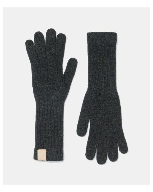 halden basic long wool gloves G003dark