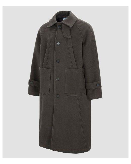 drugwithoutsideeffect Overfit Wool Division Balmacan Mac Coat