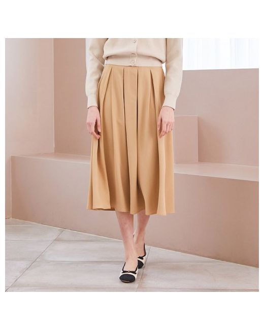 soup Belted pleated long skirt SA3SRH1