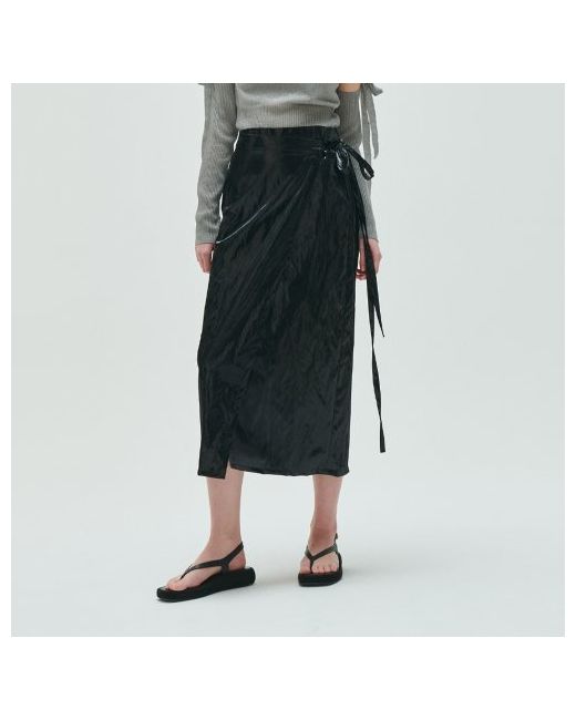 oder Metal wrap long skirt-