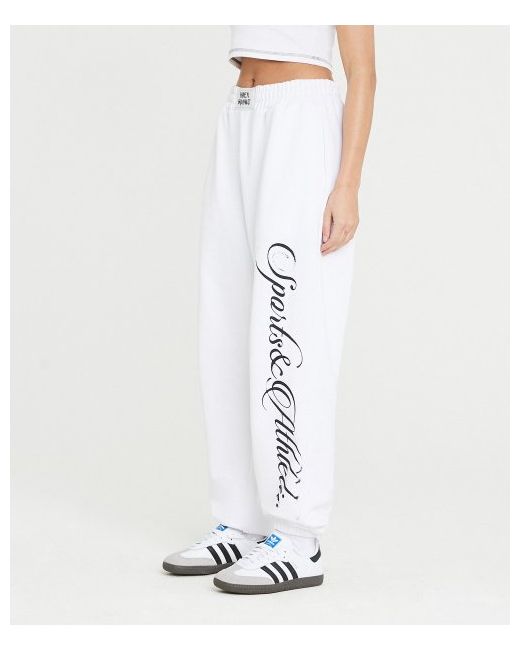 hadex Lettering Wide Jogger Pants