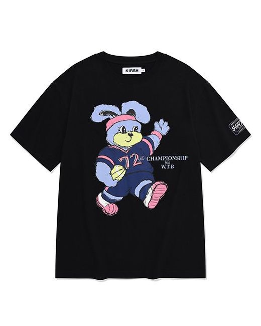 kirsh Witty Bunny Loose Fit Graphic T-Shirt