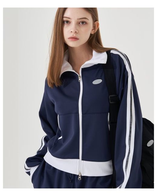 oursaysour matching line track jacket navy