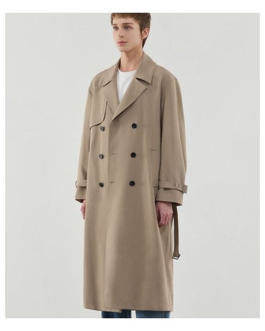 drawfit Oversized wool trench coat