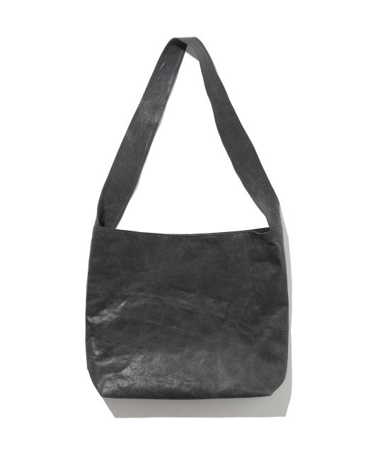 millo Cracked Suede Cross Body Bag Charcoal