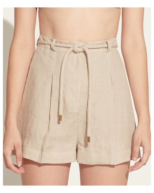 leauet Alexis High-rise Linen Shorts