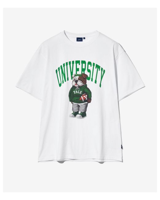 Yale 24Ss University Dan T-Shirt White