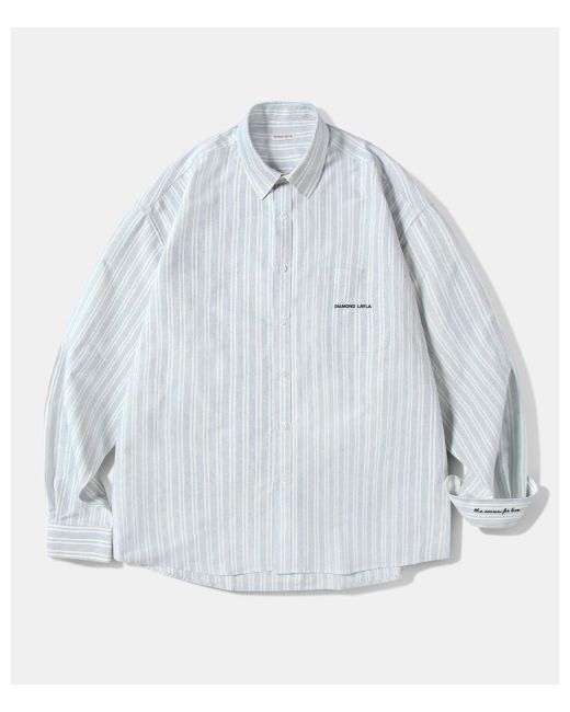 diamondlayla Island Oxford Stripe Shirt S86 Classic