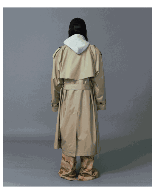 seo Double-Breasted Trench Coat