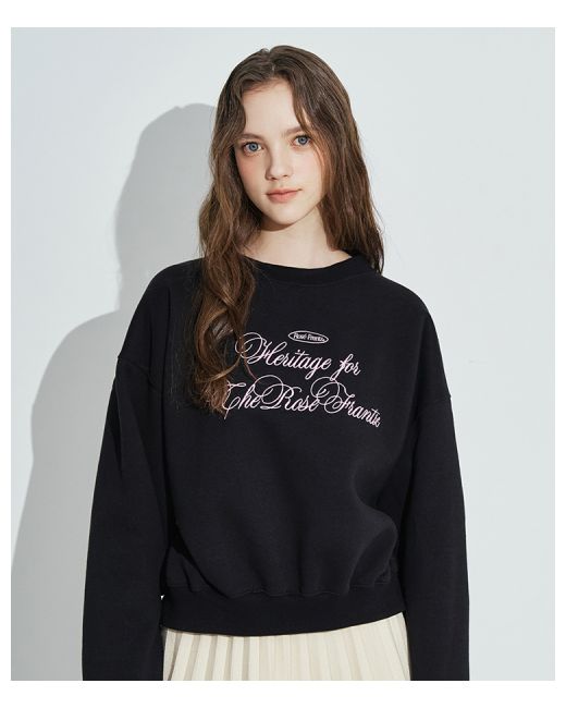 rosefrantz Romantic Embroidery Sweatshirt