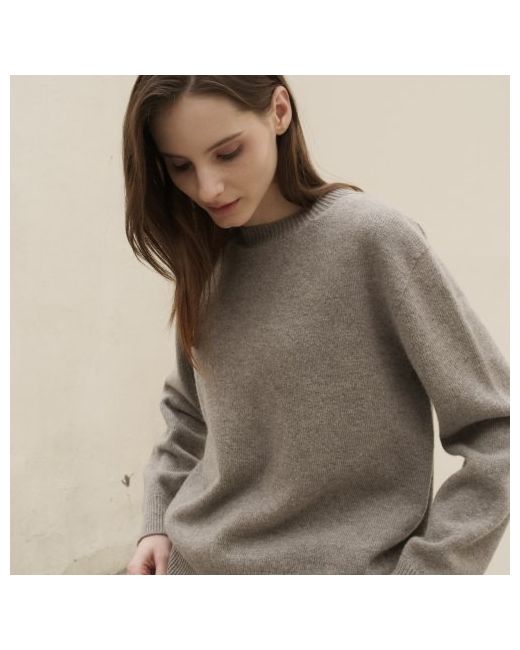 acud Round Neck Wool Knit Grey