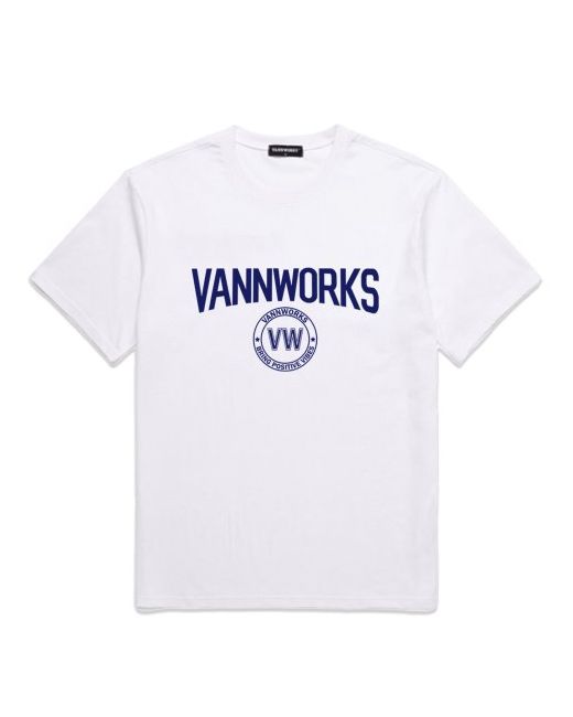 vannworks WIZARD overfit short sleeve t-shirt VS0048 white/navy