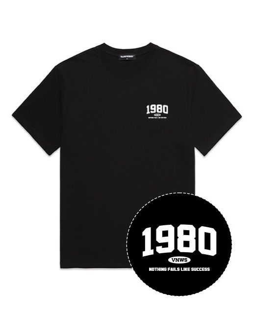vannworks MINI 1980 Overfit Short Sleeve T-Shirt VS0050 Black/
