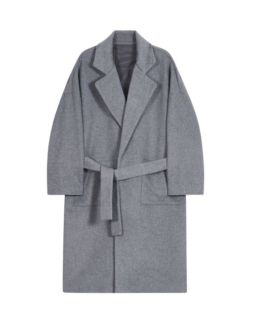 ironypornowhiteline IRW-044 Comfort Minimal Long Robe Coat