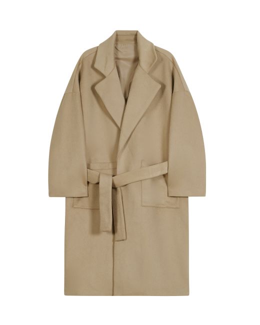 ironypornowhiteline IRW-044 Comfort Minimal Long Robe Coat Deep