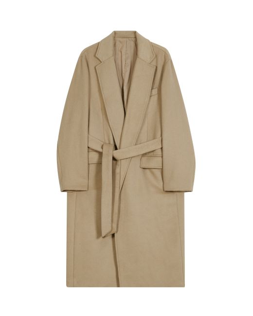 ironypornowhiteline IRW-051 Comfort Over Long Robe Coat Deep