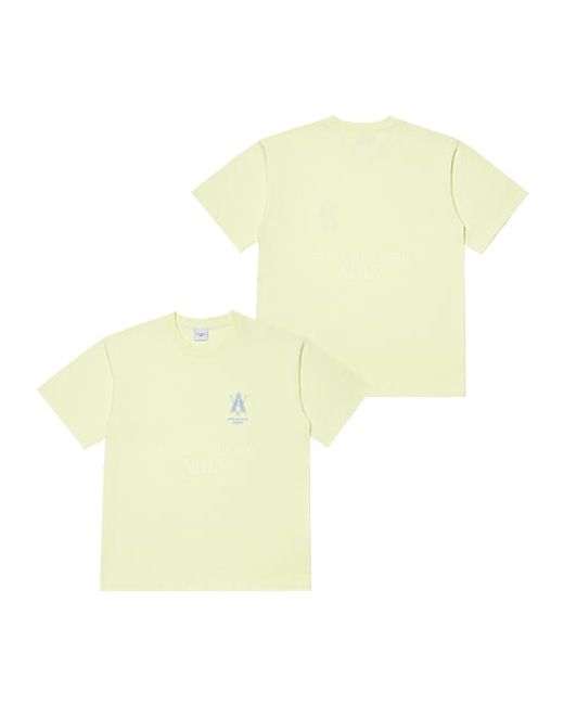 acmedelavie Av Emboidery Logo Short Sleeve T-Shirt Light