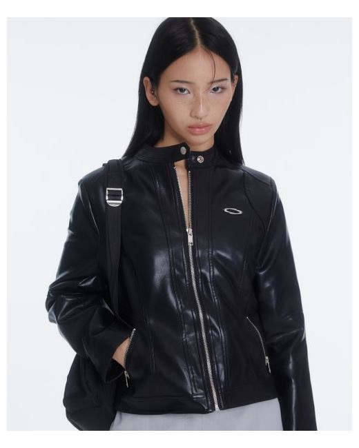 noiago NOI1177 Vegan leather biker jacket